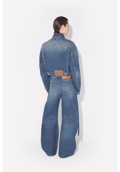 jeans denim strap donna blu JEAN PAUL GAULTIER | 25/03-W-TR009-D02457